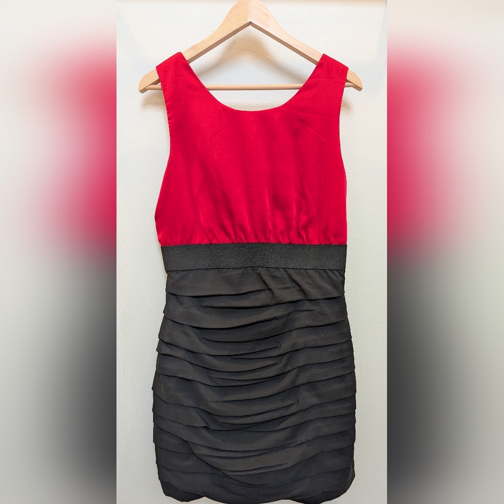 Size 10 Express Red Satin Dress